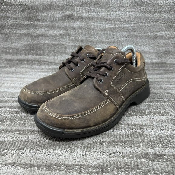 ECCO Fusion II Tie Cocoa Brown Nubuck Lace Up Oxfords Mens Size 8 Comfort Shoes main image 5